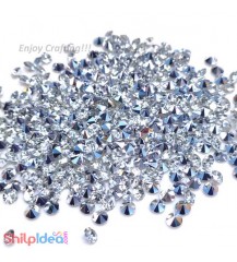 Diamonds 3mm - Resin Crystal - Silver